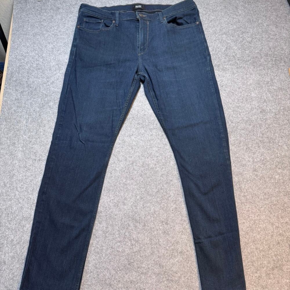 PAIGE Federal Men's Slim Straight Stretch Jeans Samson Dark Wash Size 38